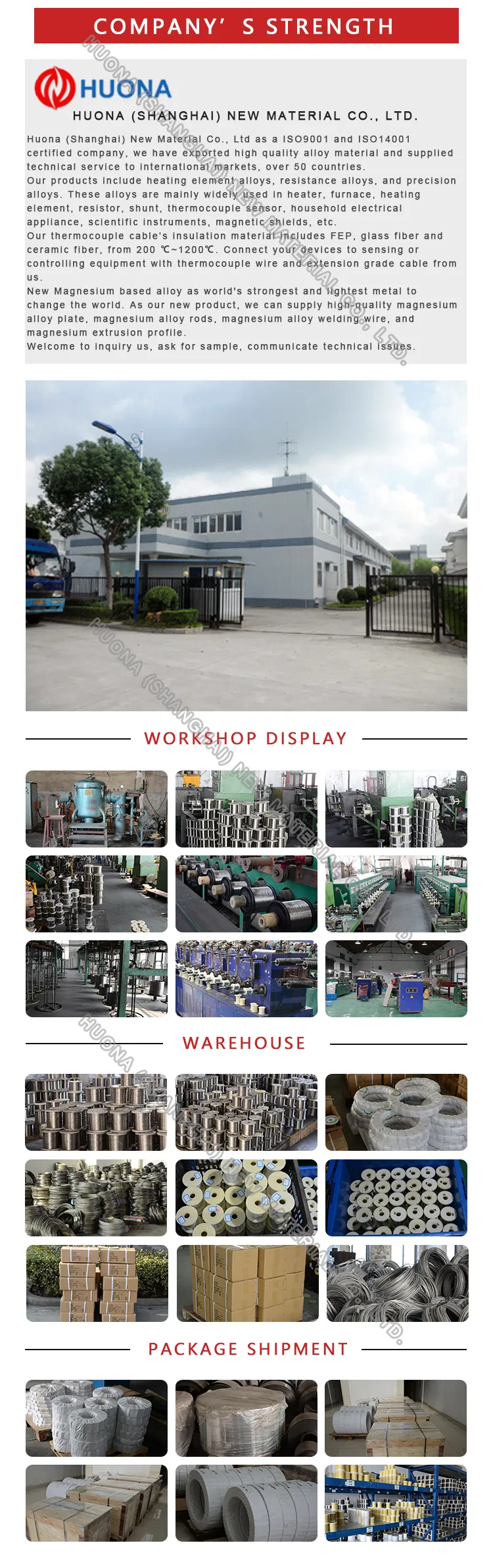 Durable High Temperature NiCr2080 For Industry Application High Temperature 8