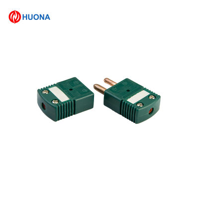 200°C Heat Resistant Type K Mini Thermocouple Connector Green Plug Socket Set