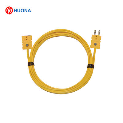 Type T Thermocouple Cable 2×0.5mm PVC Insulated Yellow Mini Connector Set