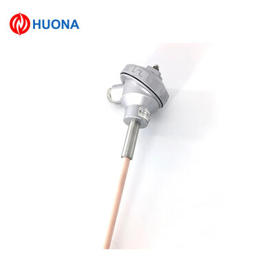 1600°C Heat Resistant Type S Thermocouple Probe 95% Alumina Ceramic Sheath