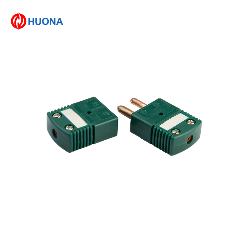 Type K Mini Plug Array 200°C Heat Resistant Type K Mini Thermocouple Connector Green Plug ...