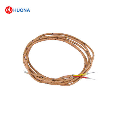Câble thermocouple type K marron avec fil noir pour chauffage industriel