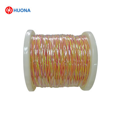 2 Core Parallel Glass Fiber Braided Type K Thermocouple Wire 28AWG Ultra Fine Heat Resistant Cable