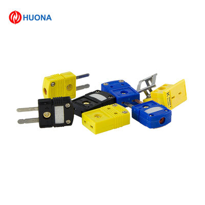 Medical Grade Standard Size Type T Thermocouple Plug with Copper-Constantan Contacts for Patient Monitoring